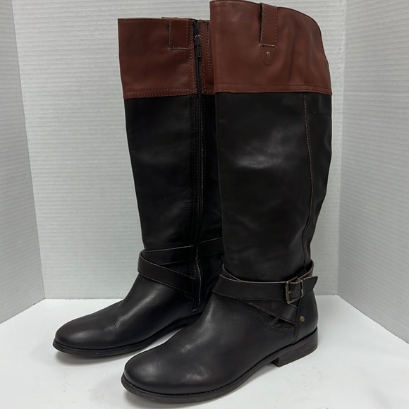 Marc Fisher Shoes - Marc Fisher Two Tone Brown/Tan Women’s Knee High Boots Size 10